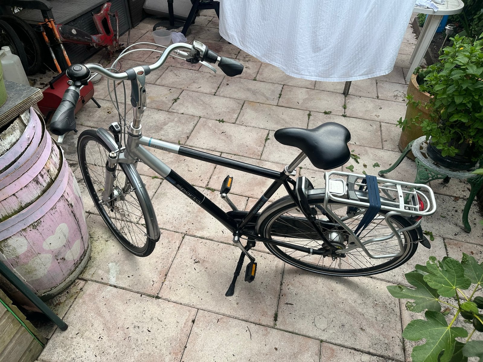 Sparta fiets met versnellingen en bagagedrager, Fietsen en Brommers, Ophalen, Sparta, Velgrem, 53 tot 56 cm