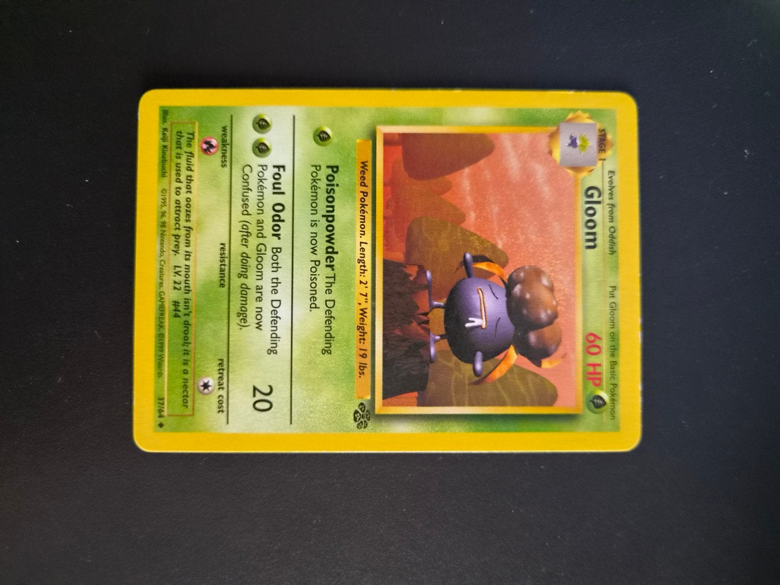 Gloom Jungle Set Pokemon Kaart uit 1999, Ophalen of Verzenden, Gebruikt, Losse kaart
