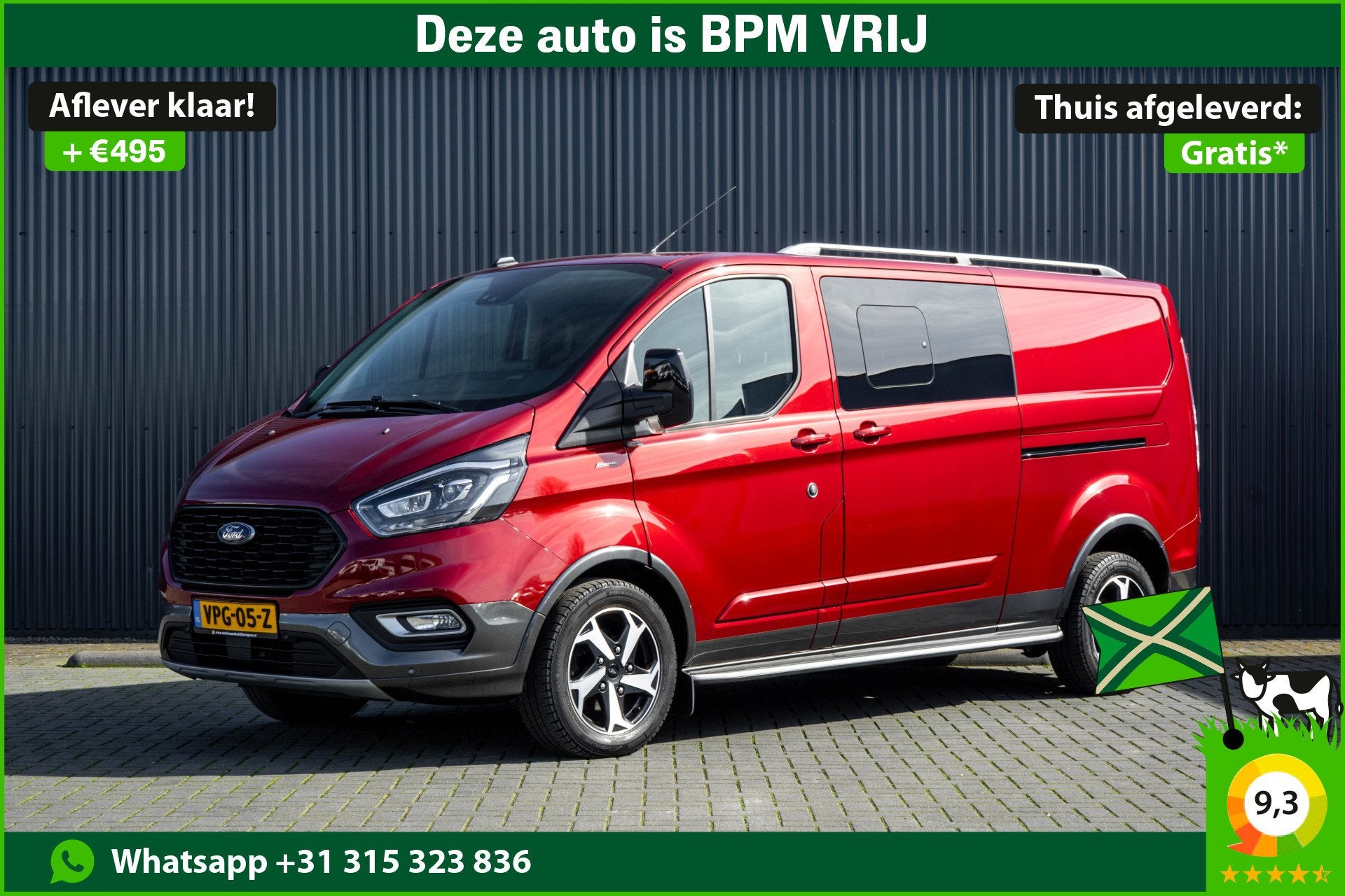 Ford Transit Custom 2.0 TDCI L2H1 | 170PK | Trail | DC 5-Per, Auto's, Voorwielaandrijving, Euro 6, 4 cilinders, 2800 kg