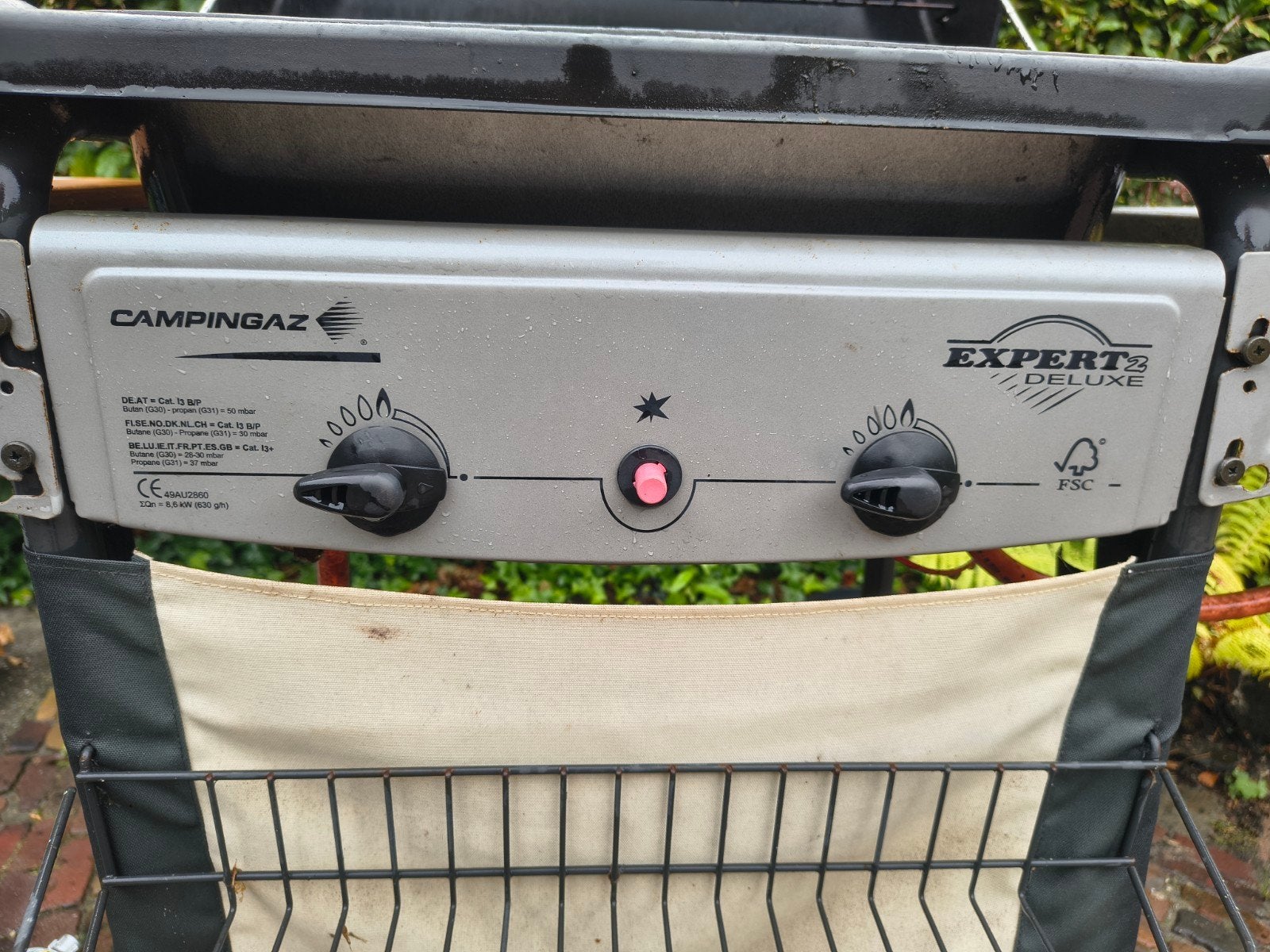 gasbarbecue, Ophalen, Gebruikt, Campinggaz