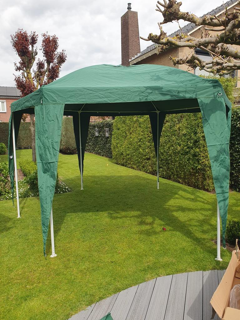 Paviljoen 2x2x2 Groen, Ophalen, Minder dan 4 meter, Zo goed als nieuw, Paviljoen