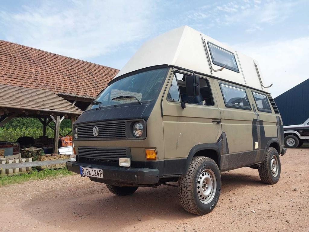 1992 Volkswagen T3 Syncro 4x4 camper 170 pk, Caravans en Kamperen, Campers, Bedrijf, Benzine, Volkswagen