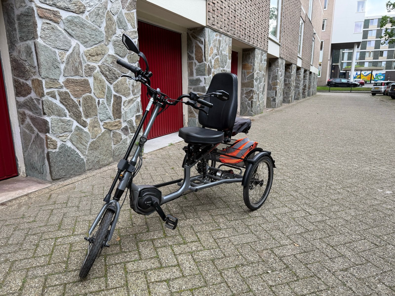 Pfautec Scoobo driewieler met elektrische ondersteuning, Ophalen, Gebruikt, Schijfrem