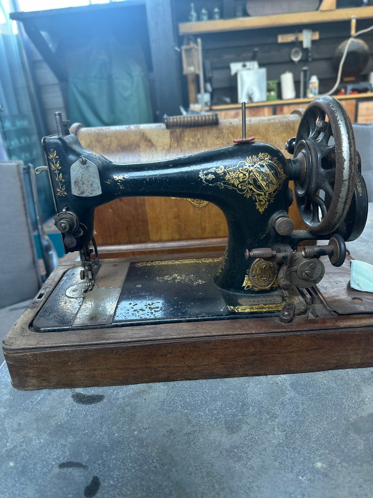 Singer naaimachine, Antiek en Kunst, Antiek | Naaimachines, Ophalen