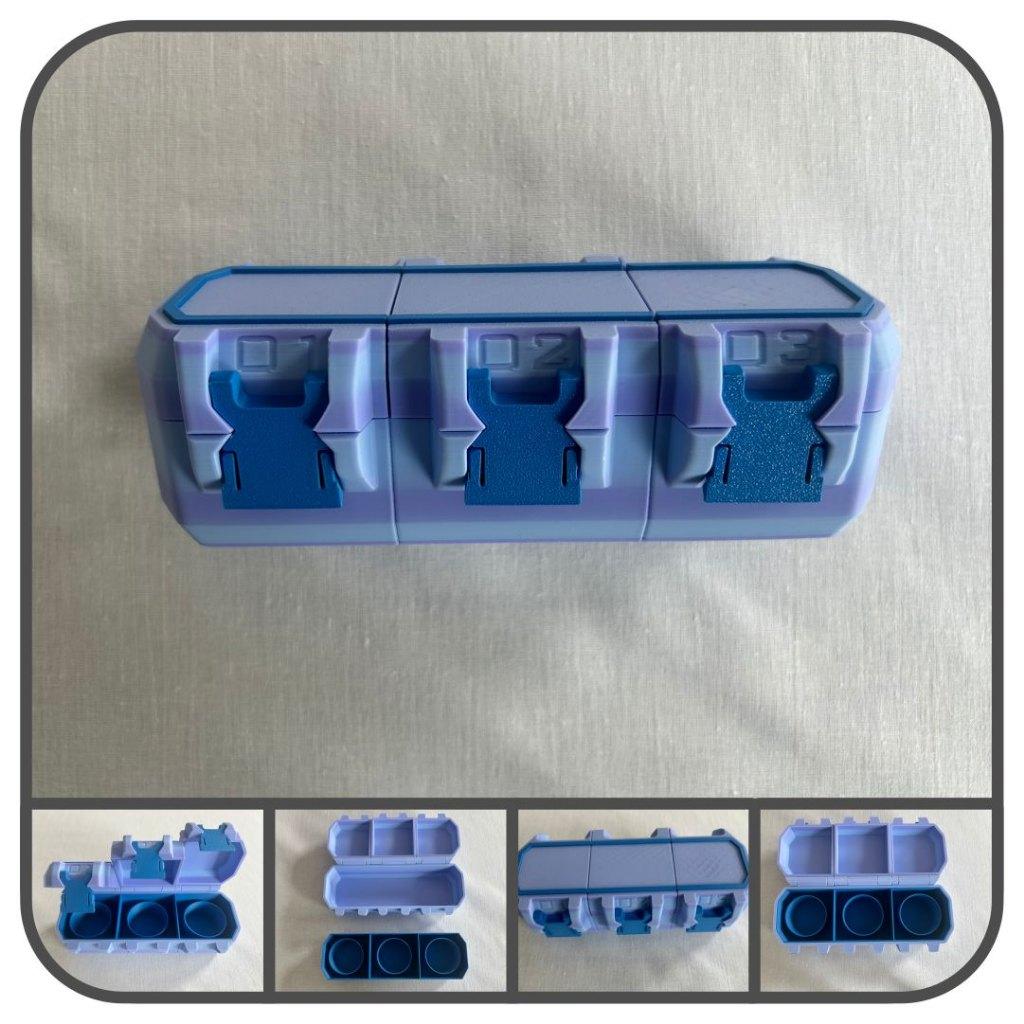 3D-geprinte Beyblade deck doos voor 3 Beyblades (€30,00), Verzamelen, Speelgoed, Ophalen of Verzenden, Nieuw