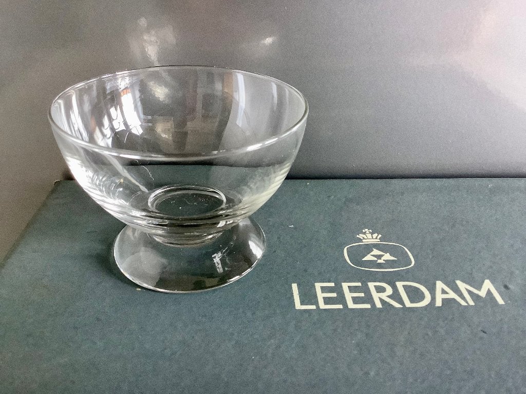 Vintage set Leerdam fruitcoupes / grapefruitglazen - Copier, Ophalen of Verzenden