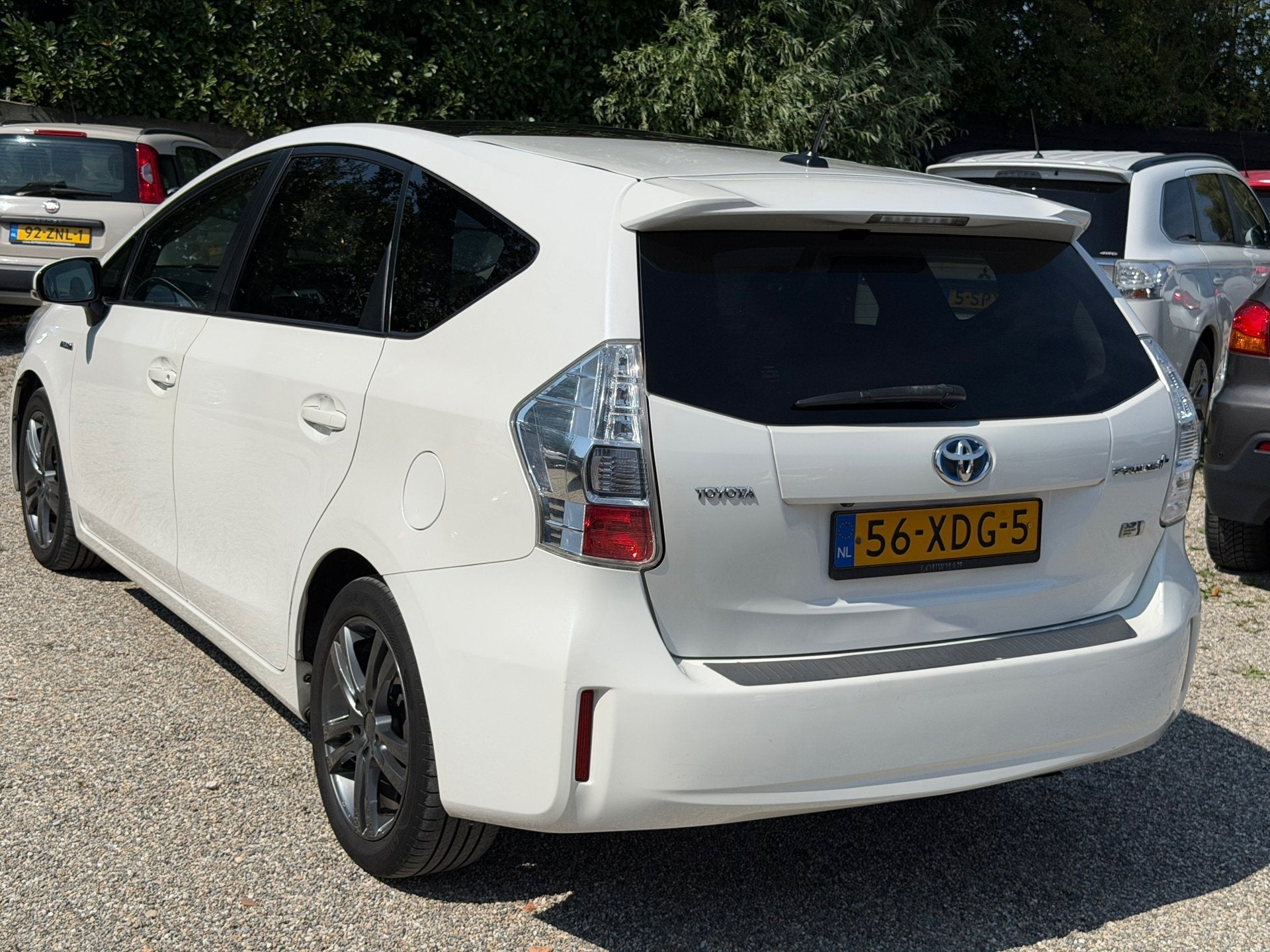 Toyota Prius Wagon 1.8 Dynamic Business 96g Leer Pano Adapti, Auto's, Gebruikt, Zwart, 4 cilinders, 7 stoelen