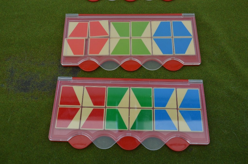 2 Mini Loco dozen met 12 stenen, doorzichtige deksel, 4-8jaa, Ophalen of Verzenden, Gebruikt, Puzzelen