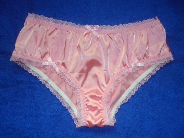 satijn slipje (kan ook voor de heren), Verzenden, Roze, Slip