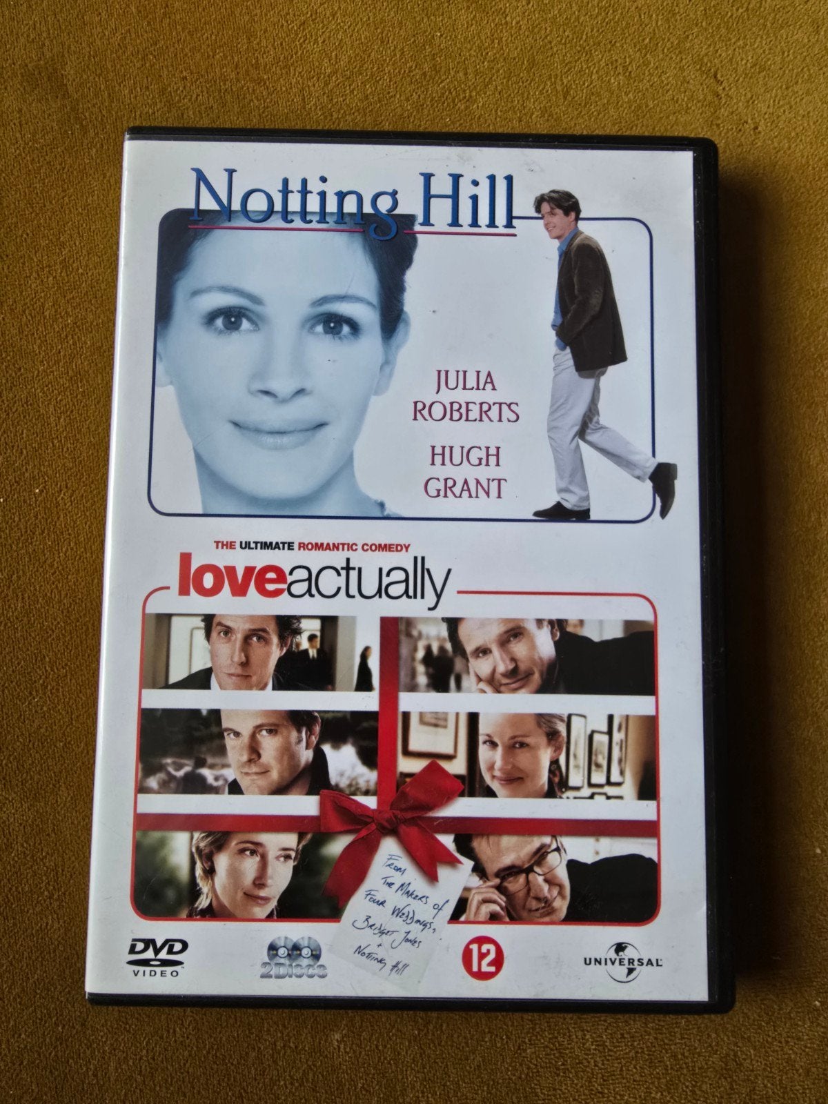Notting Hill & Love Actually - Dubbel DVD, Vanaf 12 jaar, Ophalen of Verzenden, Gebruikt, Romantische komedie