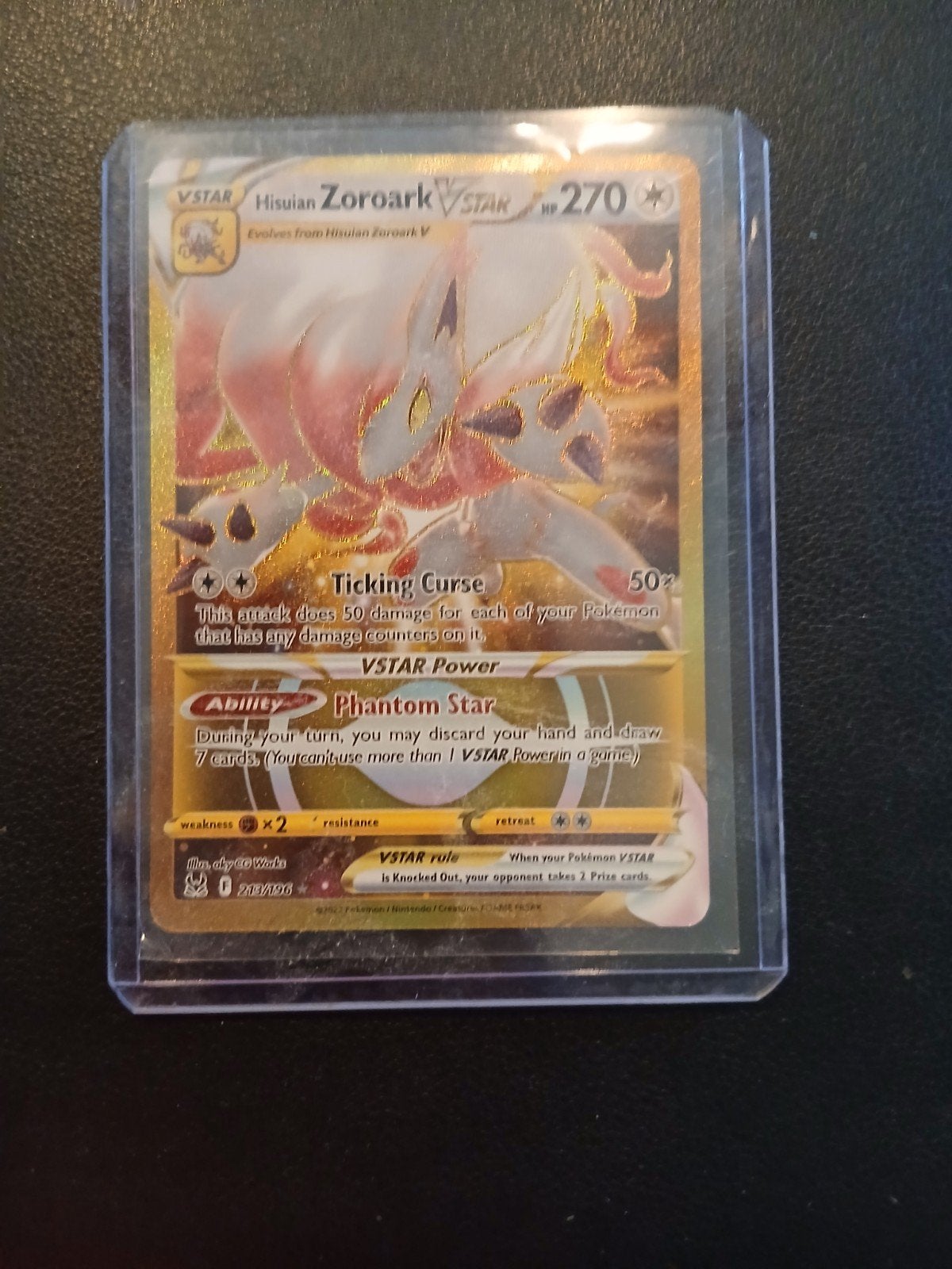 Hisuian Zoroark VSTAR Pokémon Kaart, Ophalen of Verzenden, Nieuw, Losse kaart, Foil