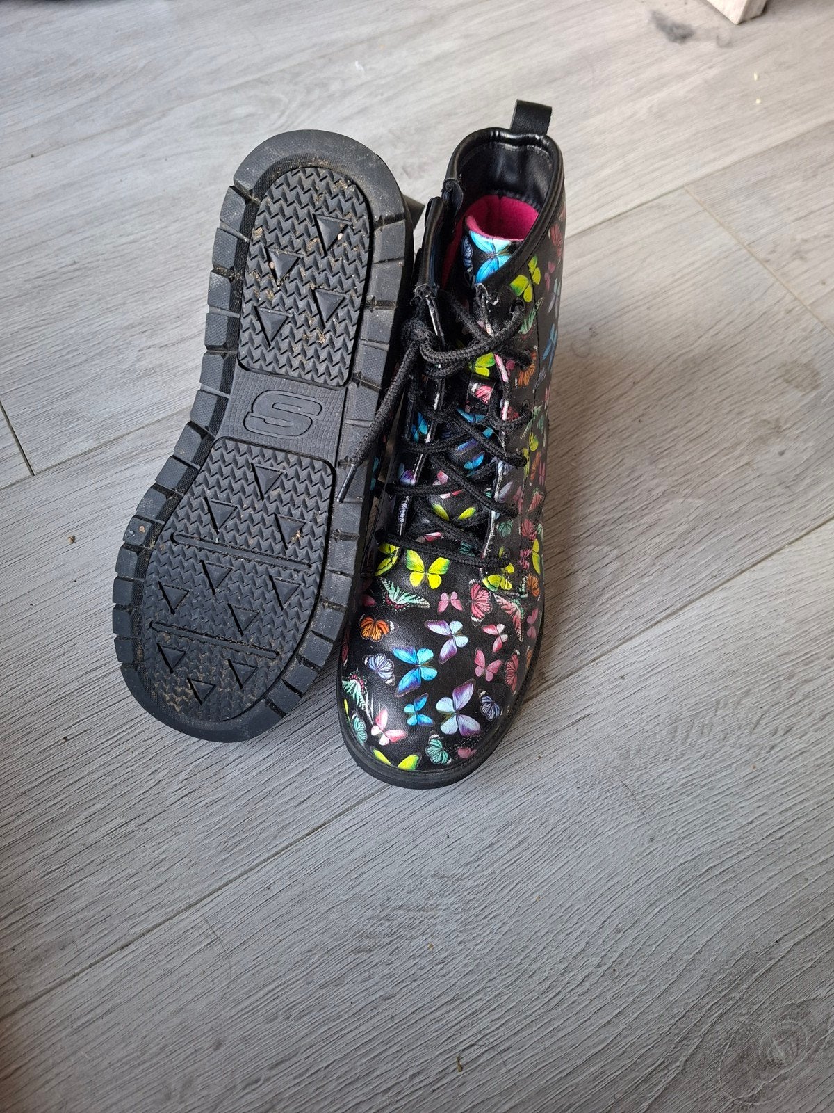 Mooi dames laarsjes maat 37 sketchers, Ophalen of Verzenden, Zo goed als nieuw, Zwart