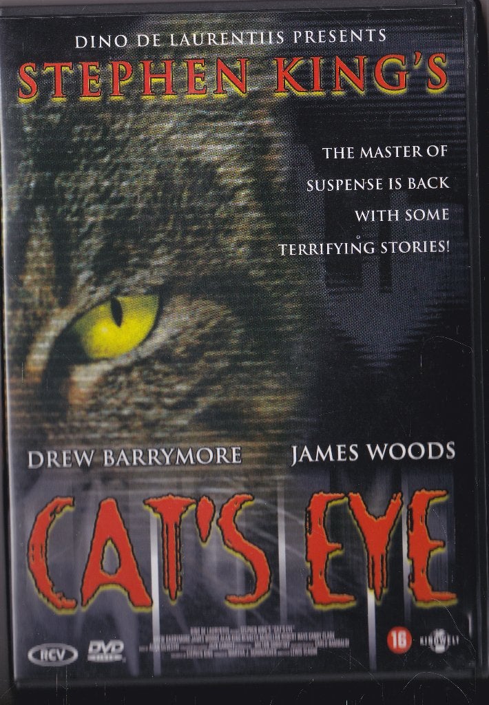 Cat's eye (Stephen King) ֎ 1985, Drew Barrymore, James Woods, Vanaf 12 jaar, Ophalen of Verzenden, Zo goed als nieuw, Overige genres