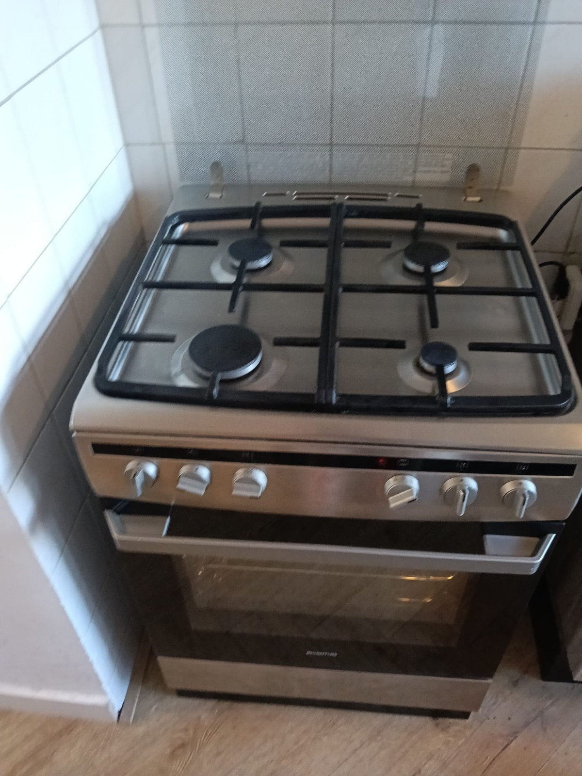 Inventum VFG6020GRVS Gasfornuis met Oven, Ophalen, 60 cm of meer, 4 kookzones, Zo goed als nieuw