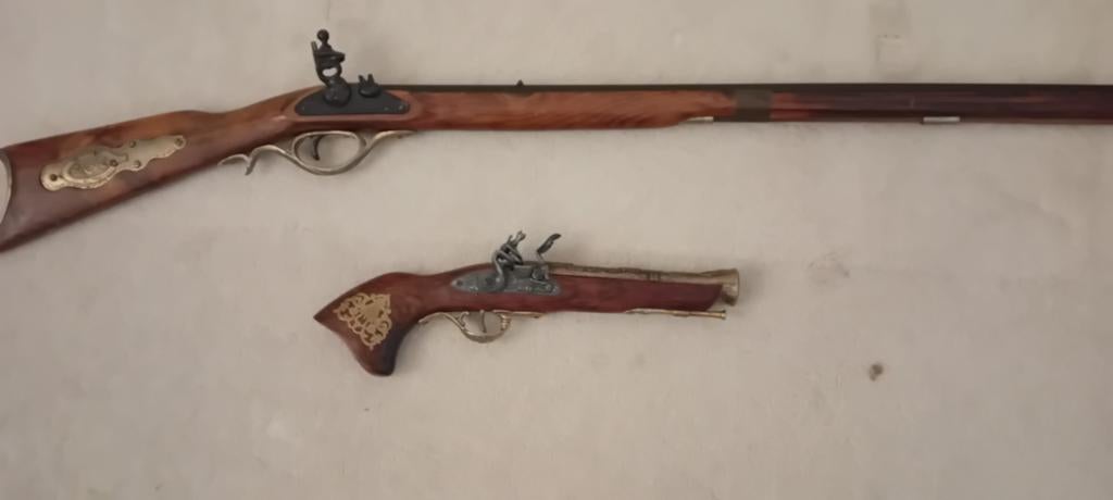 Replica zwartkruit pistool en zwartkruit geweer, Ophalen of Verzenden
