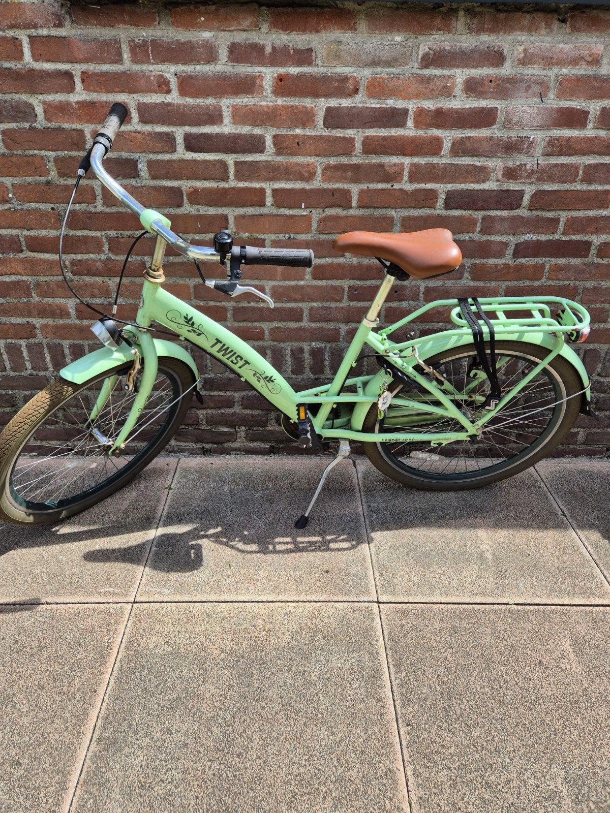 Groene kinderfiets 'Twist' 24 inch, Fietsen en Brommers, Fietsen | Kinderfietsjes, Ophalen, Gebruikt, 20 inch of meer