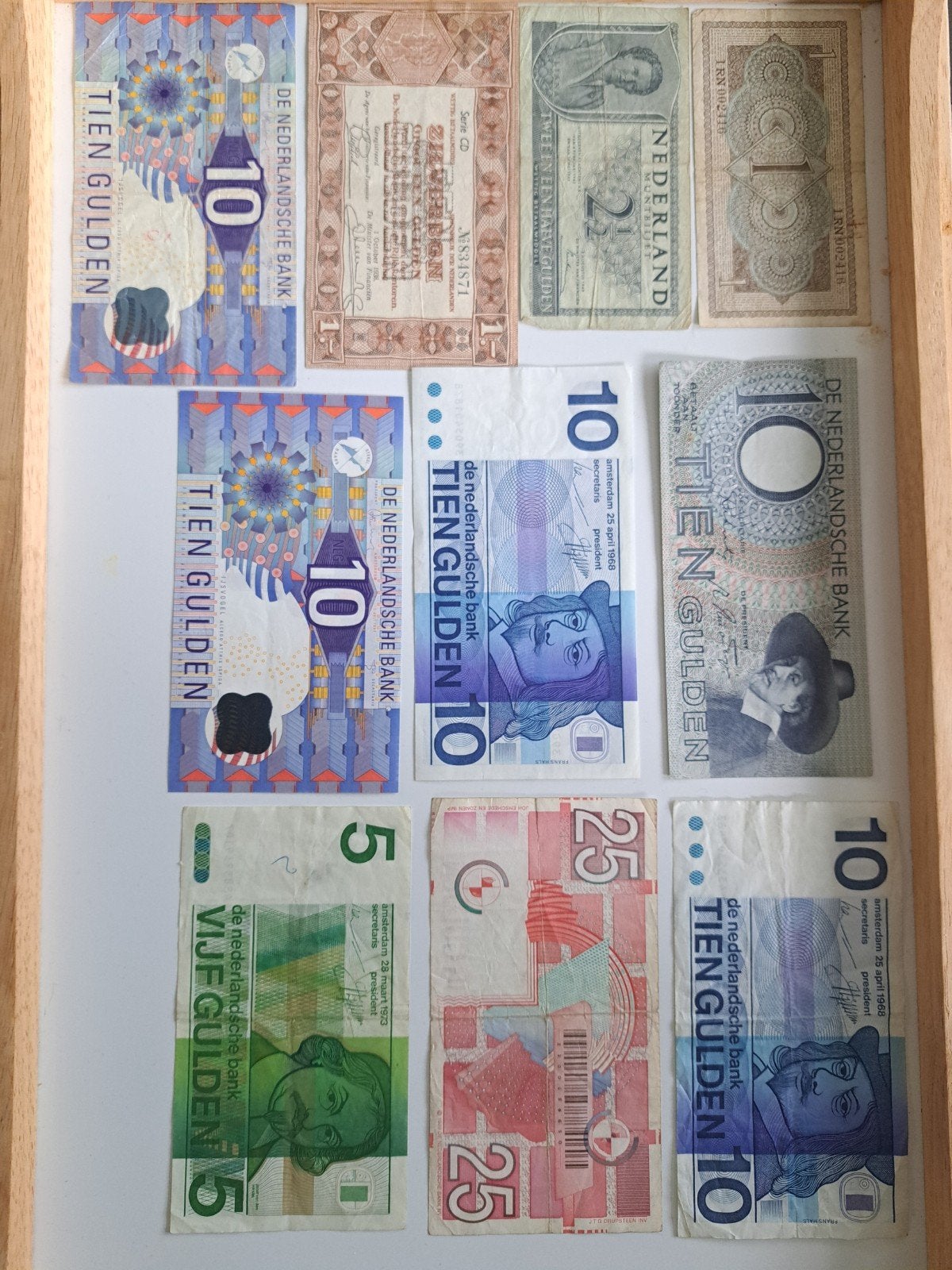 Collectie oude Nederlandse gulden biljetten, Ophalen of Verzenden, 1 gulden, Setje