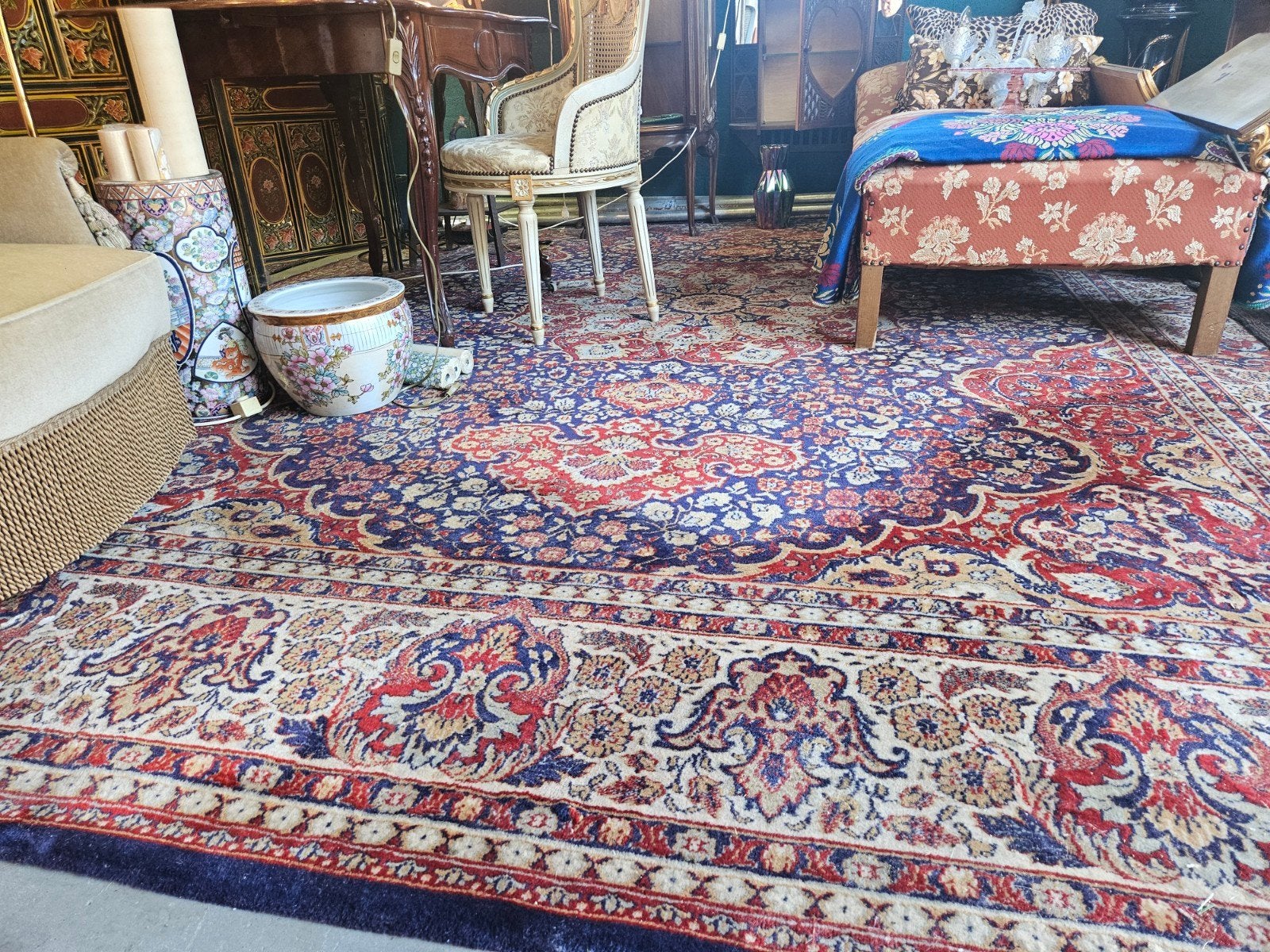 Prachtig vintage groot tapijt 300 x 400 cm, Gebruikt, 200 cm of meer, Ophalen of Verzenden, 200 cm of meer