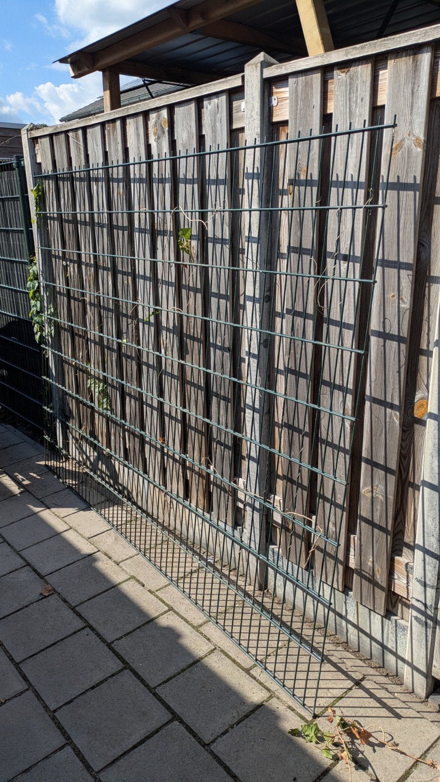 Groen metalen gaashekwerk 1stuk- stevig en duurzaam, Ophalen, Gebruikt, IJzer, Gaashekwerk