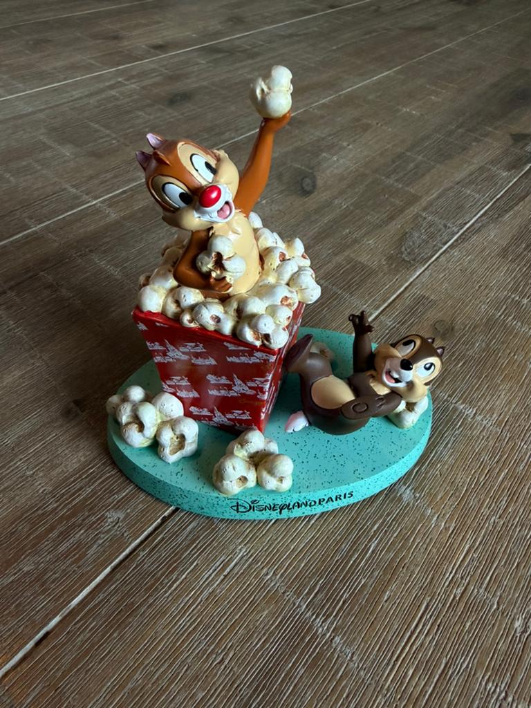 Knabbel & Babbel Popcorn Beeldje - Disneyland Parijs, Verzamelen, Ophalen, Overige figuren, Nieuw, Beeldje of Figuurtje