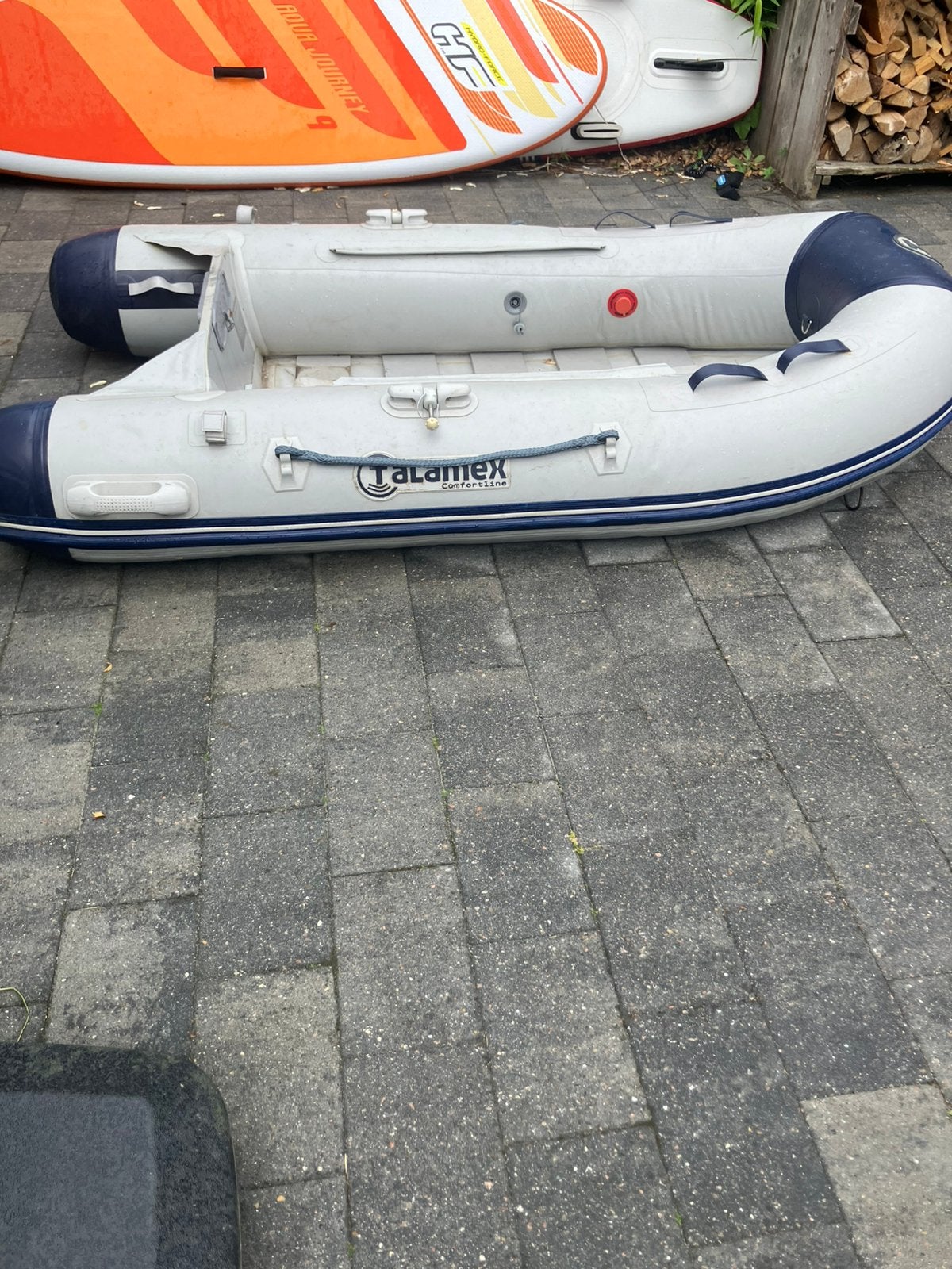 Talamex rubberboot+4pk yamaha 2takt, Watersport en Boten, Bootonderdelen, Ophalen, Zo goed als nieuw, Motor en Techniek, Motorboot