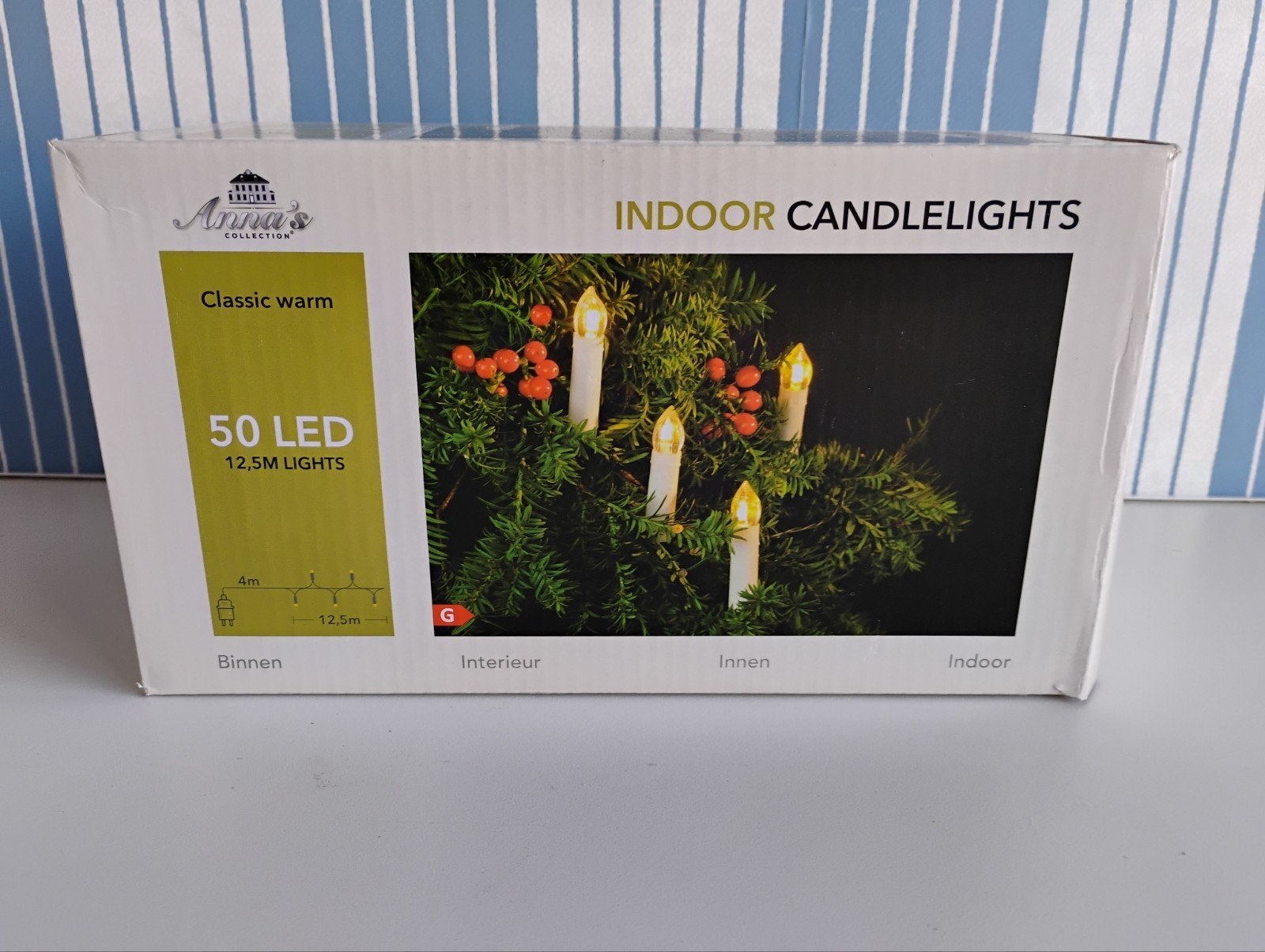 Anna's Collection 50 LED Classic Warm Candlelights 12,5m, Ophalen of Verzenden, Nieuw, Overige merken