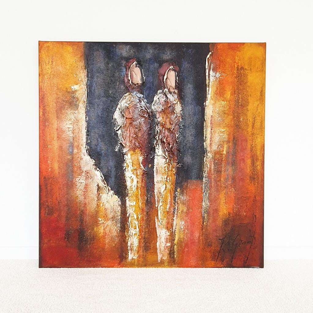 Schilderij Jochem de Graaf figuratief, Antiek en Kunst, Kunst | Schilderijen | Abstract, Ophalen