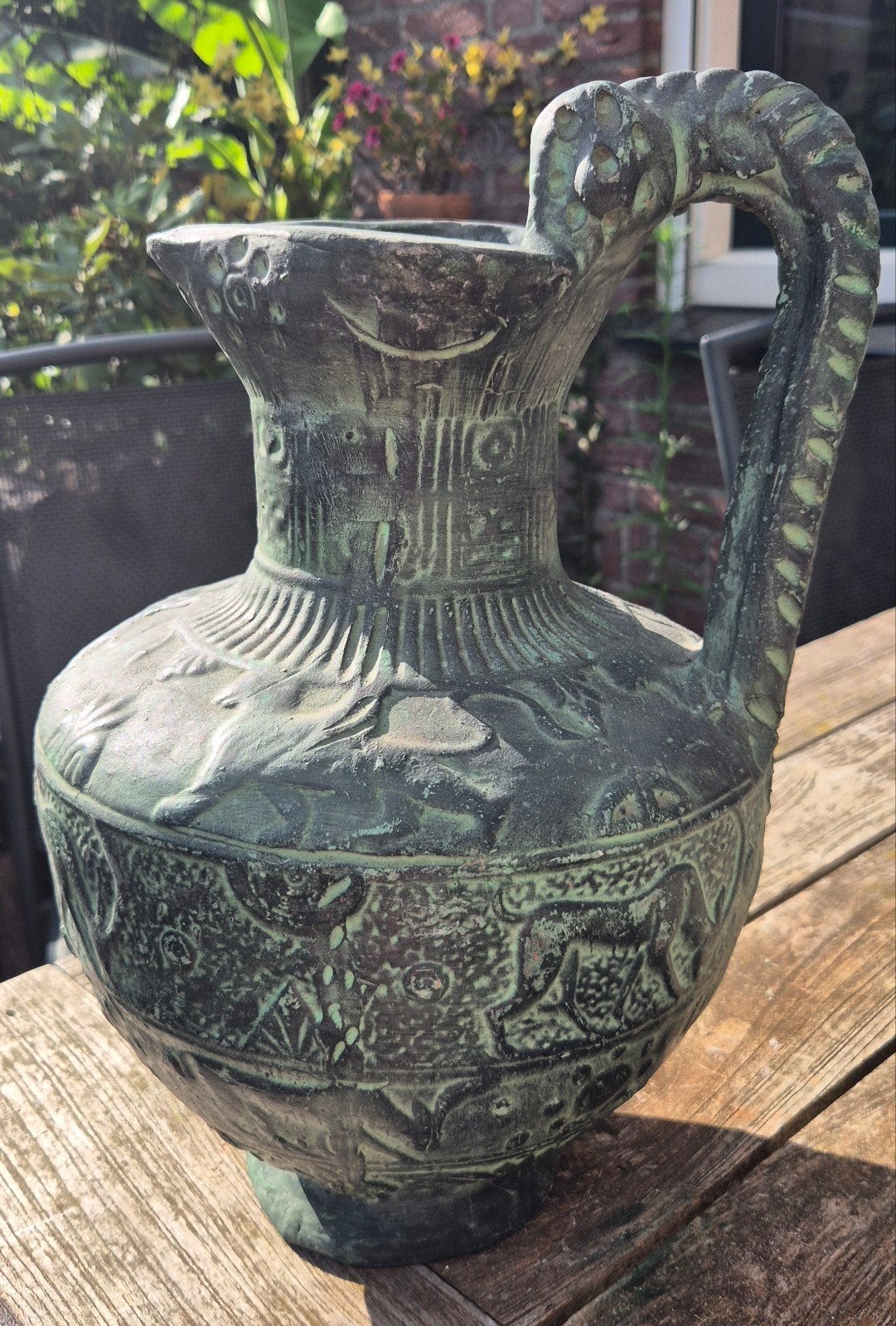 Vintage Figueras Spaanse Kruik / Vaas – Greco-Romeinse Stijl, Antiek en Kunst, Ophalen