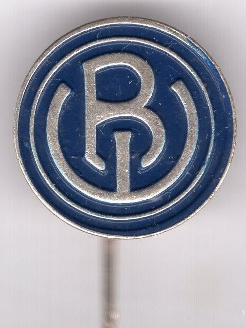 Blauw Wit blauw op zilverkl voetbal speldje ( Y_183 ), Verzenden, Nieuw, Sport, Speldje of Pin