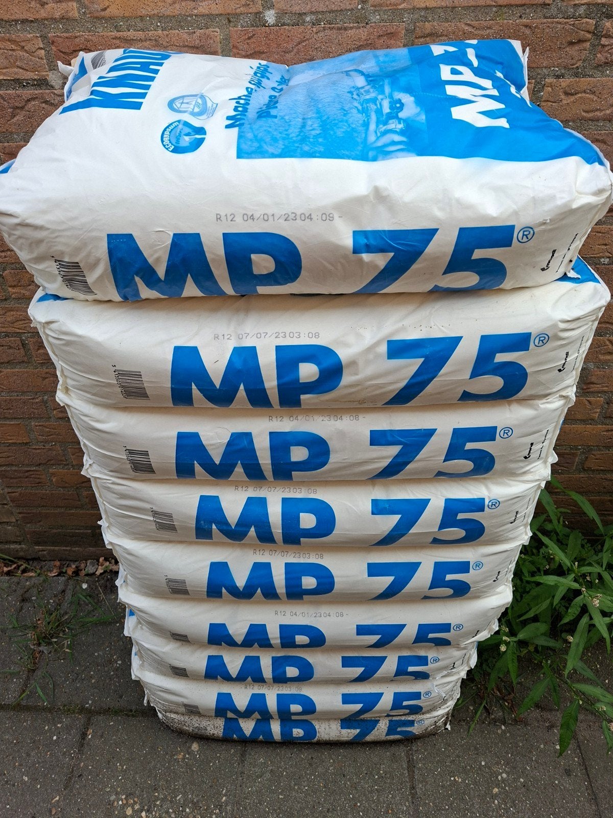 Knauf MP 75 Machine Spuitgips - 25 kg zakken, Doe-het-zelf en Verbouw, Overige Doe-het-zelf en Verbouw, Ophalen of Verzenden, Zo goed als nieuw