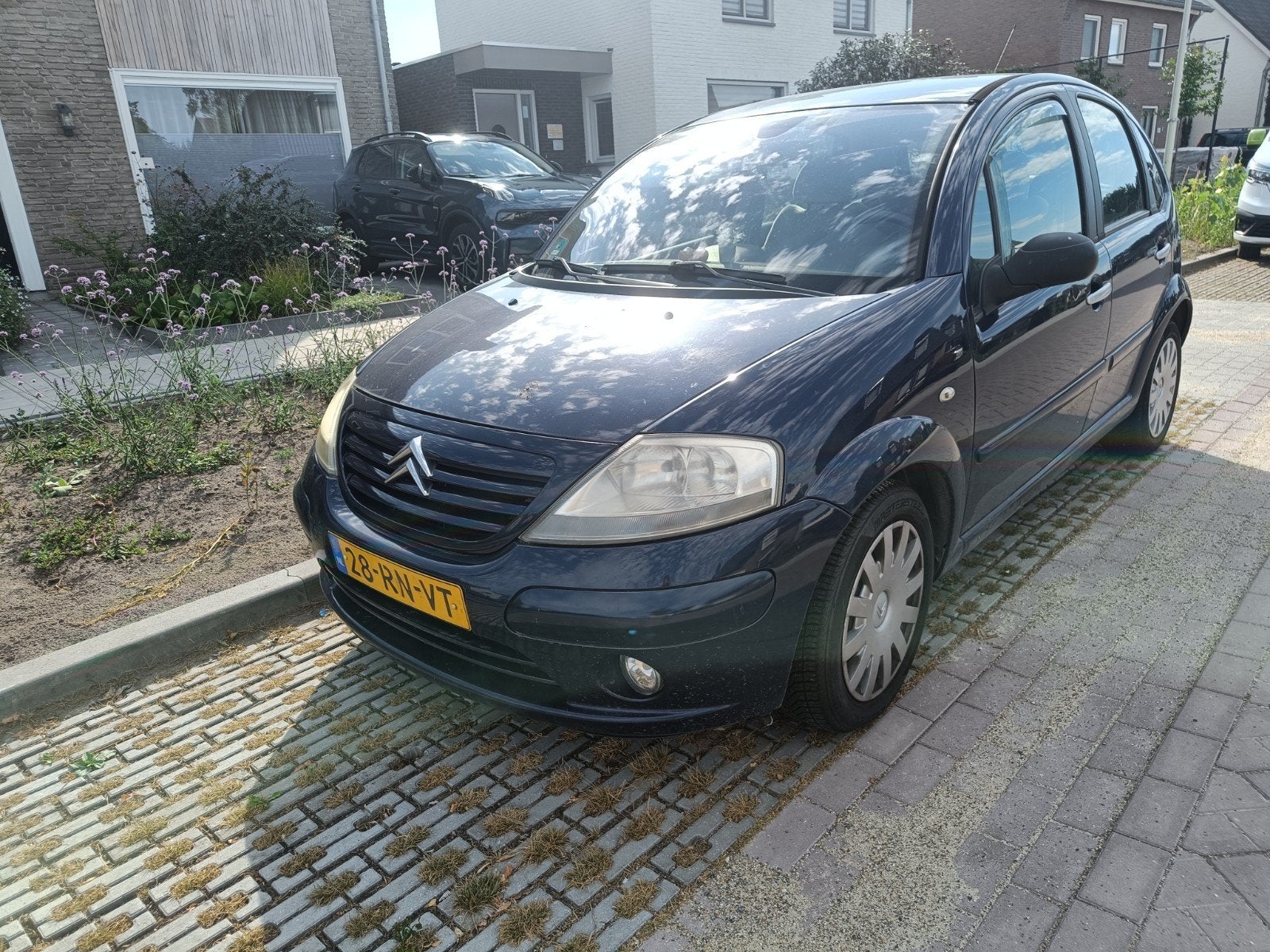 Citroën C3 1.6 I 16V 2005 Blauw Exclusive, Auto's, Voorwielaandrijving, Beige, 4 cilinders, Blauw