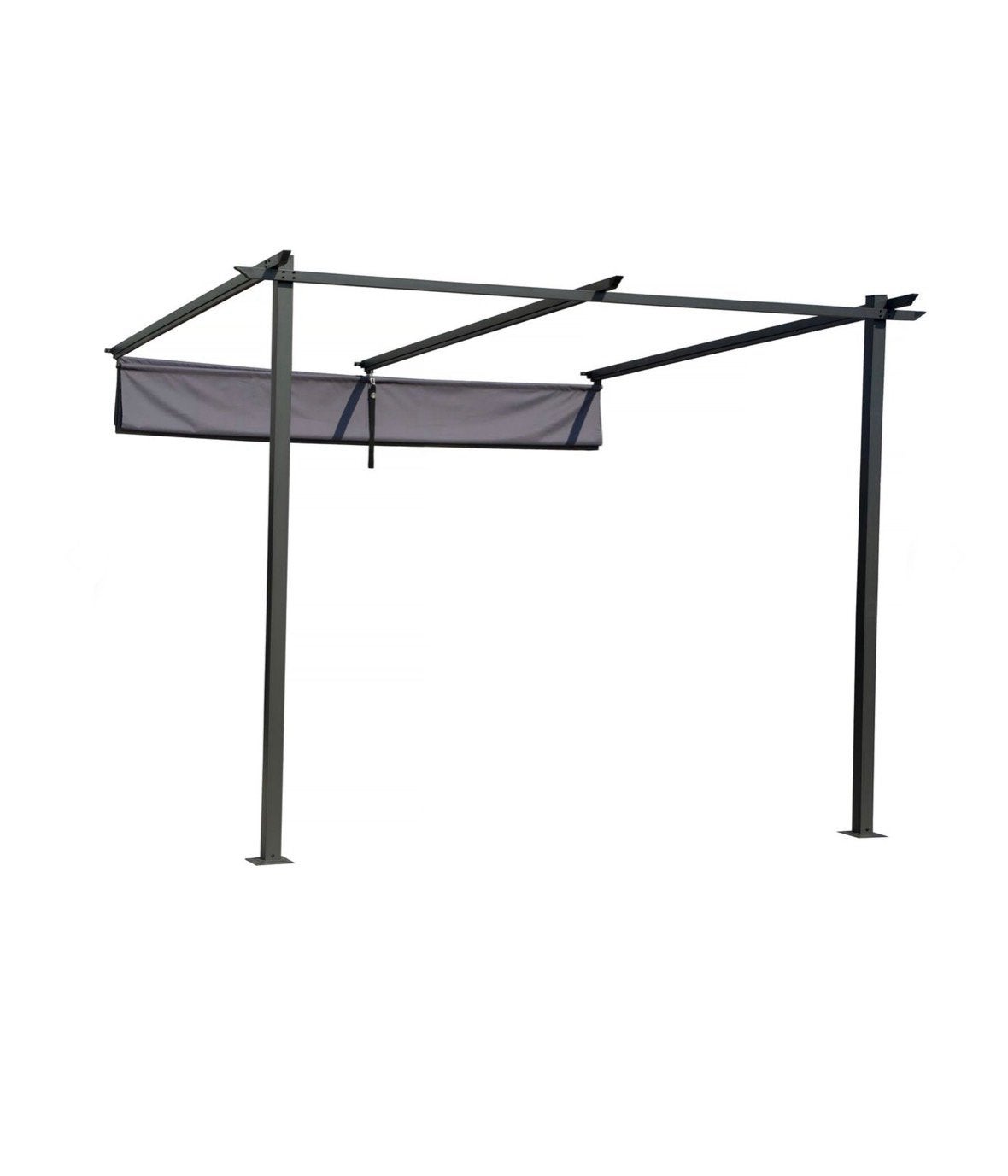 Aanbouw pergola vouwdoek, Tuin en Terras, Schaduwdoeken, Ophalen, Zo goed als nieuw