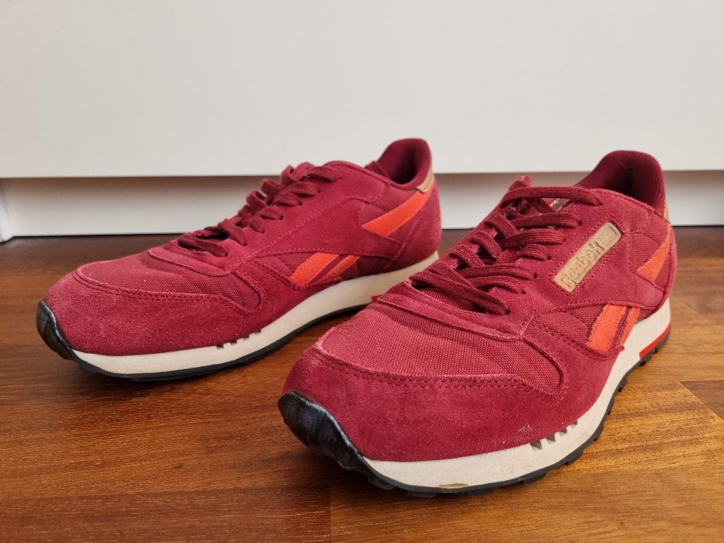 Mooi paar Reebok herenschoenen rood maat 43, Ophalen, Overige kleuren, Reebok, Sneakers of Gympen