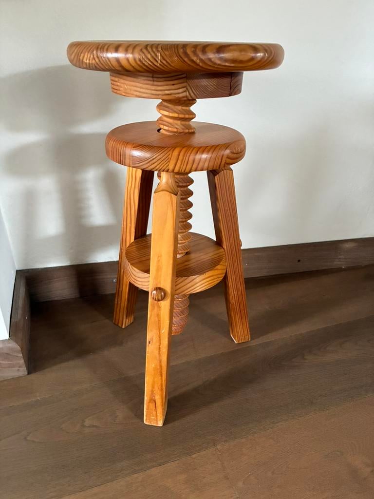 Verstelbare houten kruk / verzenden mogelijk / pianokruk, Ophalen, Zo goed als nieuw, Hout
