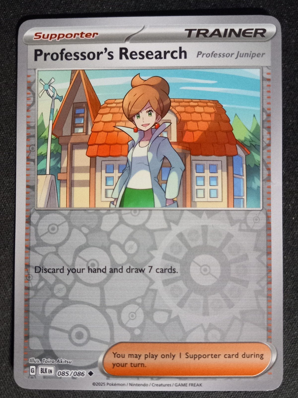 Professor's Research Juniper 085/086 Black Bolt Reverse NM, Verzenden, Zo goed als nieuw, Losse kaart, Foil