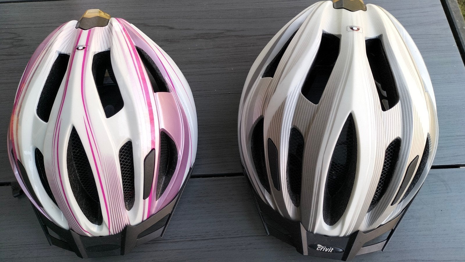 Crivit Fietshelmen - Gebruikt in doos (S/M en L/XL), Fietsen en Brommers, S, Gebruikt, Ophalen of Verzenden, Crivit