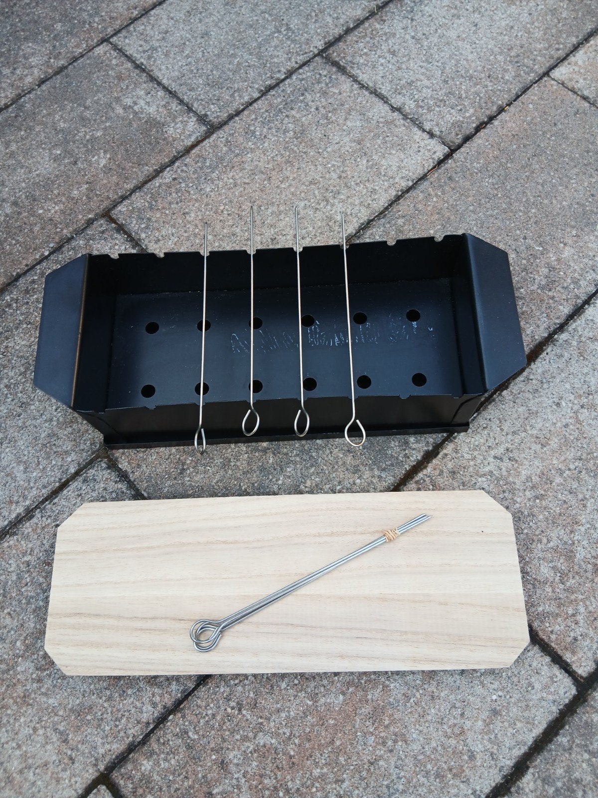 Compacte Grill & Serve BBQ met Spiesen en Serveerplank, Ophalen of Verzenden, Nieuw, Senza