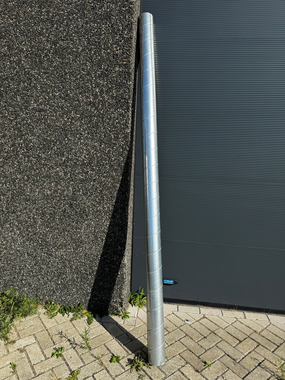 3x 125mm 3 meter Spiraalbuis, Ventilatiebuis,Gegalvaniseerd, Doe-het-zelf en Verbouw, Ventilatie en Afzuiging, Ophalen, Gebruikt