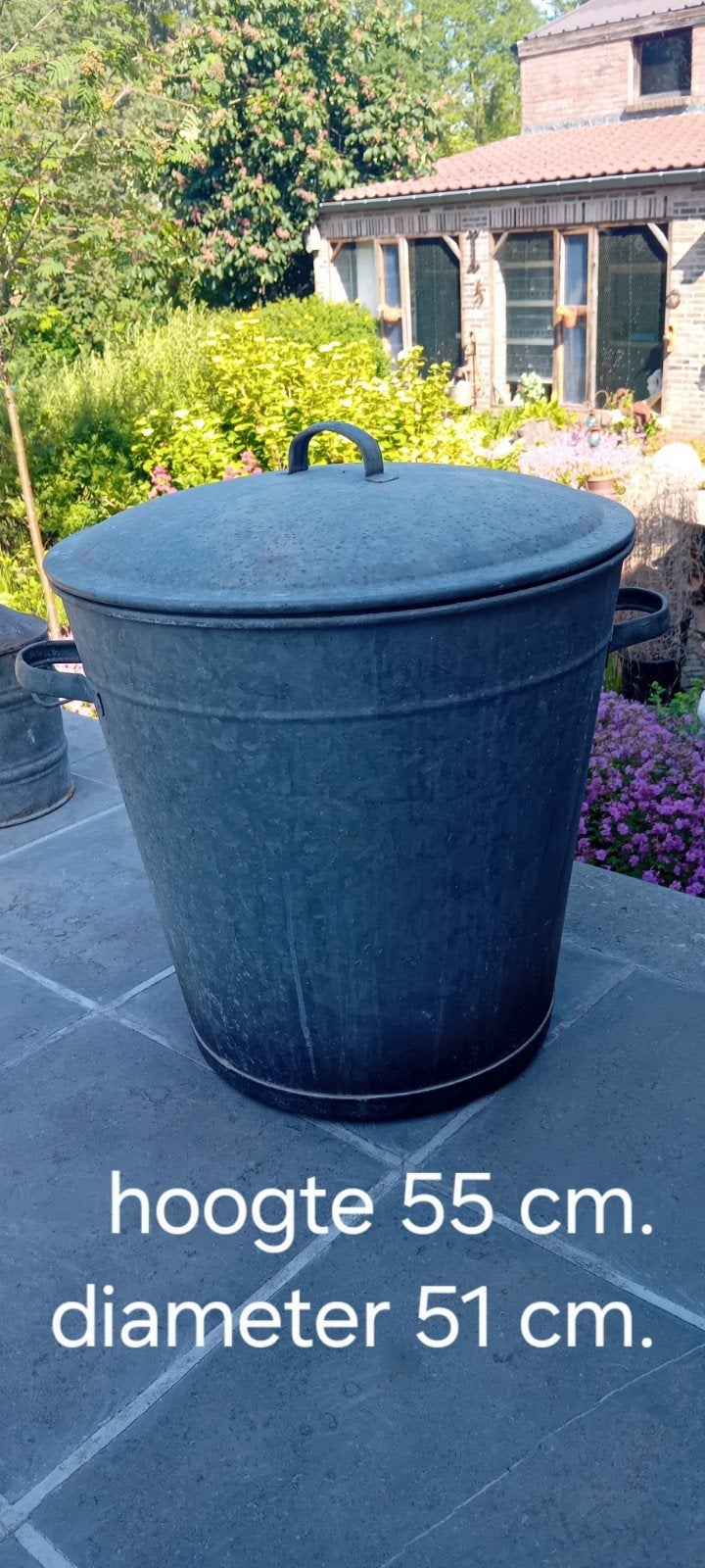 Oude zinken wastobe, Ophalen of Verzenden