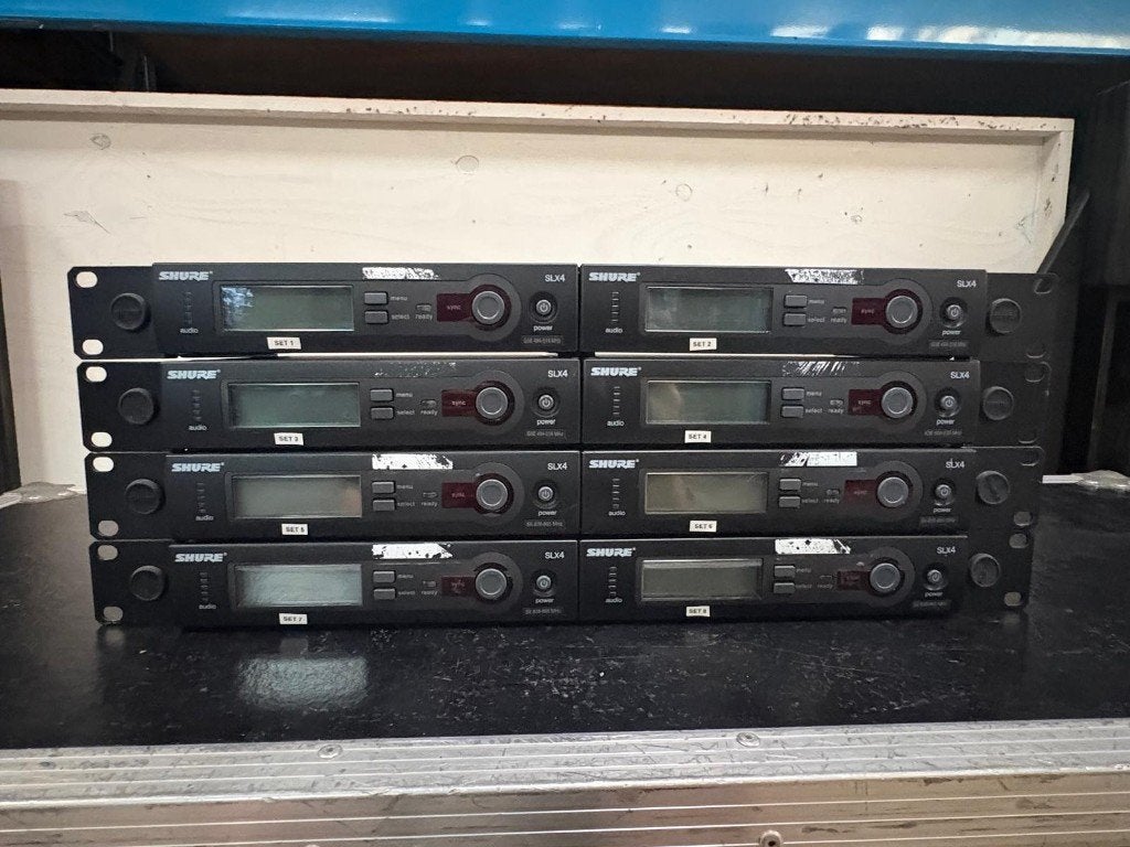 Shure SLX 4 Set met beltpacks, Muziek en Instrumenten, Ophalen, Gebruikt, Zangmicrofoon