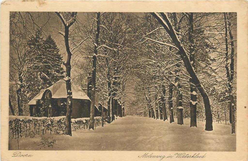 388-379-003 Doorn Molenweg in Winterkleed, Verzenden, Voor 1920, Utrecht