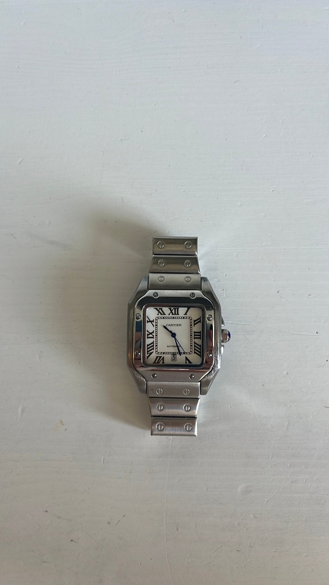 Cartier Santos, Ophalen, Zo goed als nieuw, Staal, Overige merken