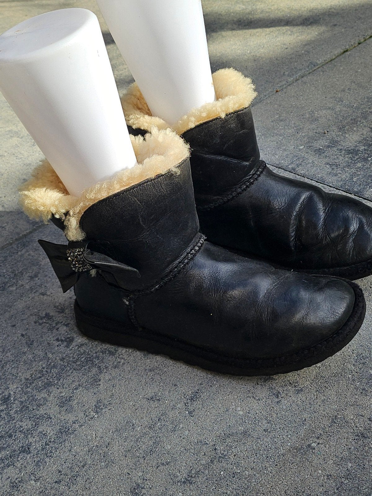Originele UGG Mini Bailey Bow Crystal 36 laarsjes - Zwart le, Ophalen of Verzenden