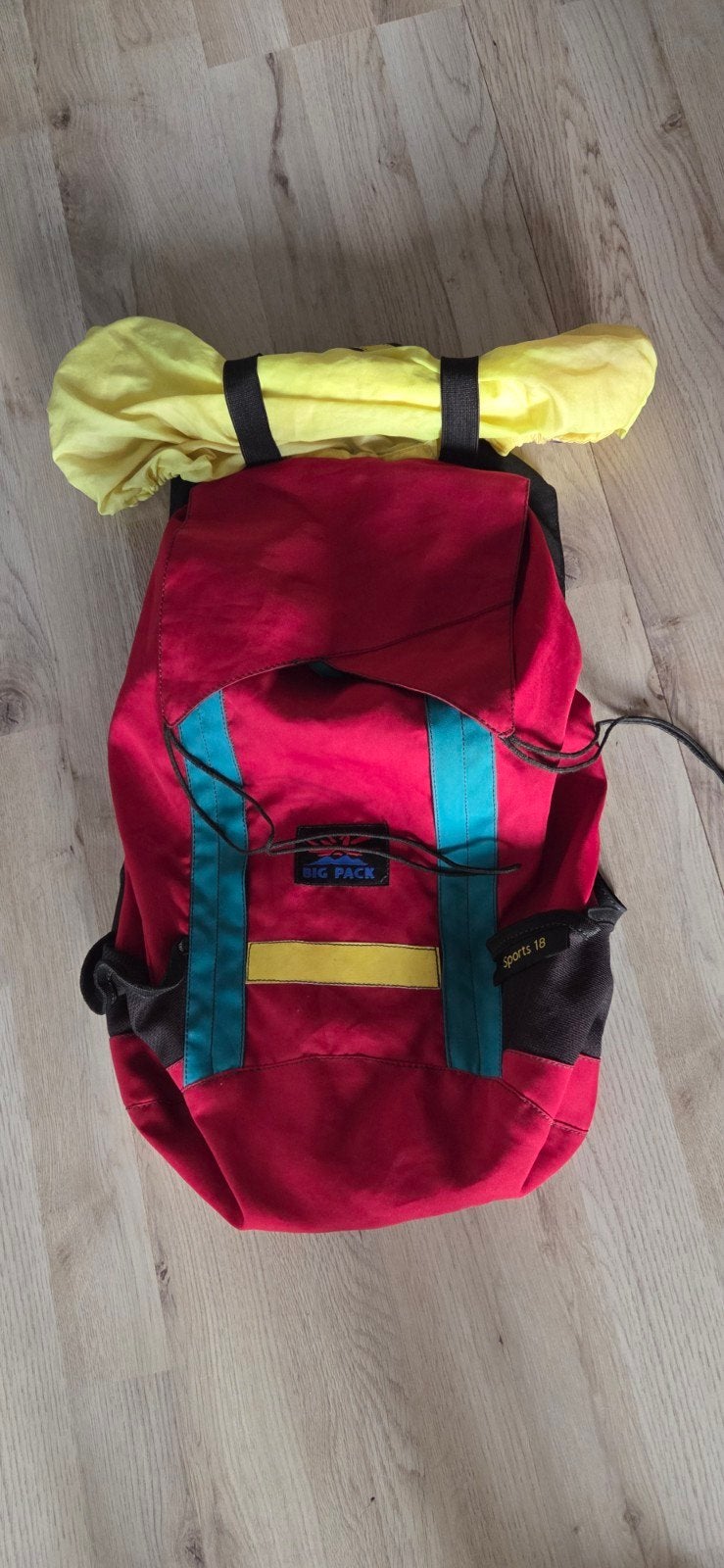 Big Pack Outdoor Rugzak - Rood/Turquoise/Zwart, Overige merken, Gebruikt, 25 tot 40 cm, Ophalen of Verzenden