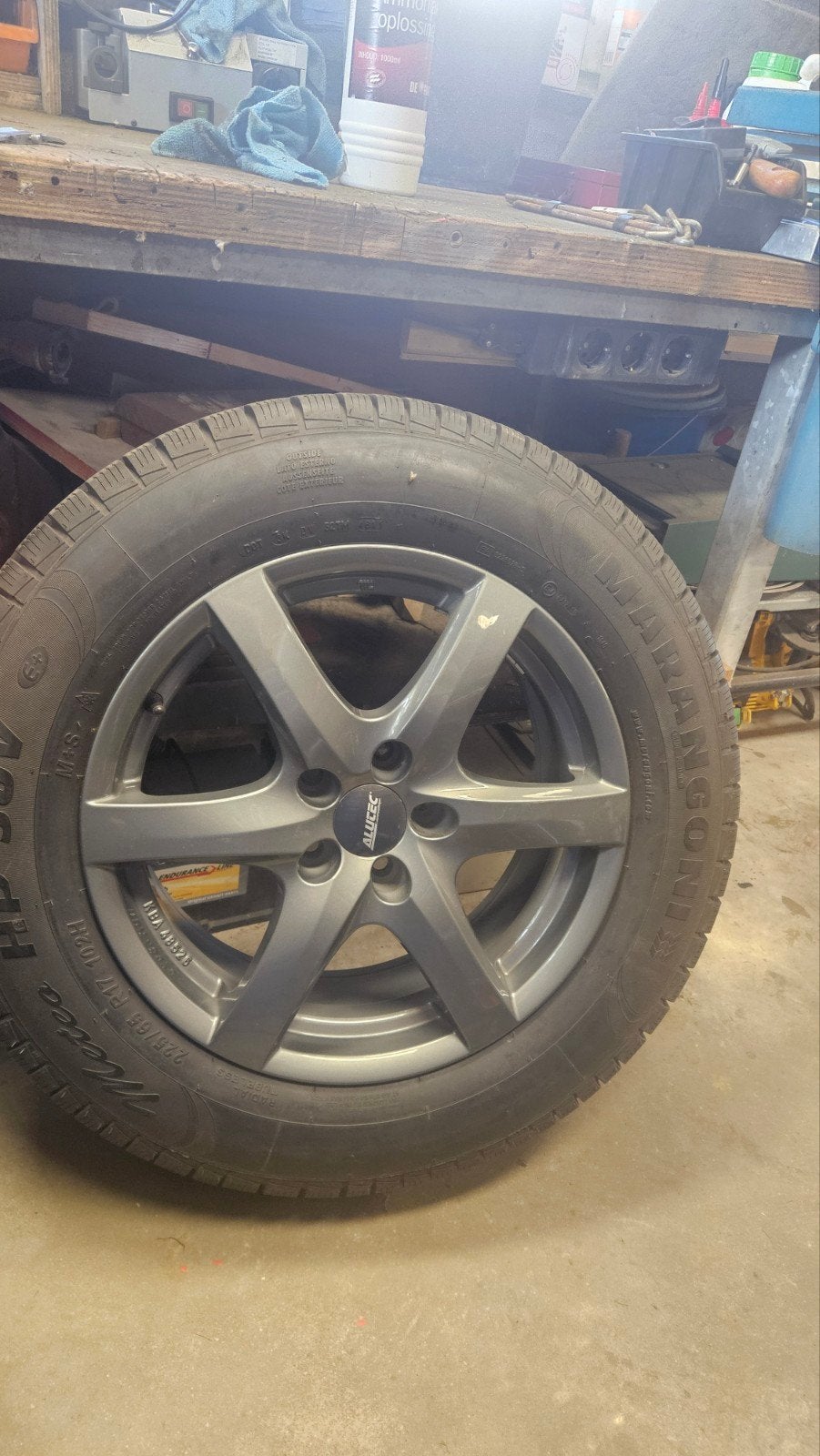 Orginele Mazda CX 5 aluminium velgen met winterbanden., Auto-onderdelen, Ophalen, Gebruikt, Banden en Velgen, 17 inch