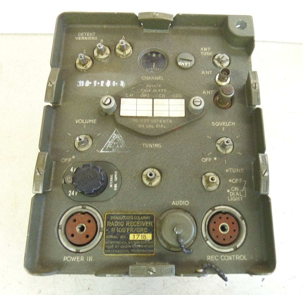 Radio Receiver R109 FR/GRC (voor onderdelen), Ophalen, Landmacht, Amerika