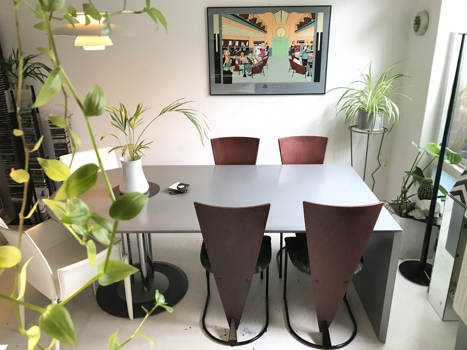 Set van 4 Harvink Zino stoelen, Huis en Inrichting, Ophalen, Gebruikt, Bruin, Hout