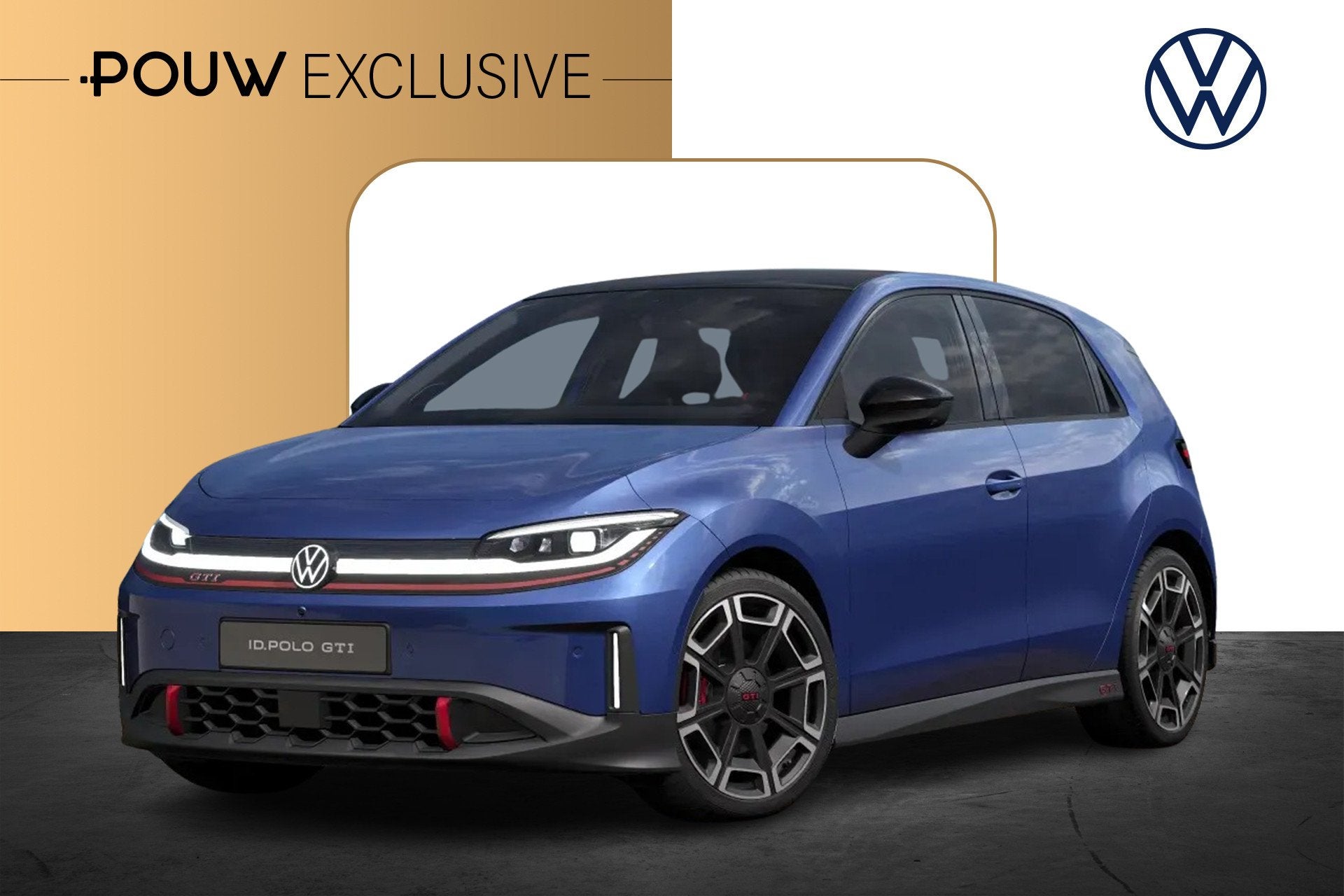 Volkswagen ID. Polo GTI 226pk 52 kWh | Panoramadak | Harman, 12 maanden, Stof, Zwart, 1520 kg