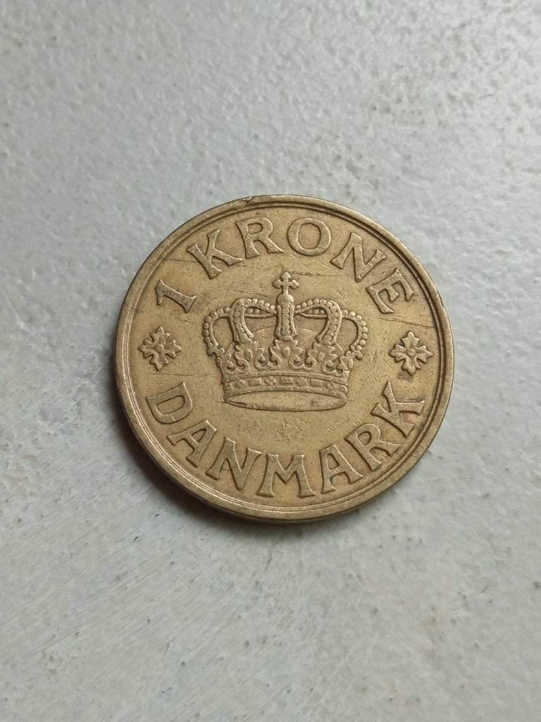 Denemarken 1 kroon 1934., Ophalen of Verzenden, Overige landen, Losse munt