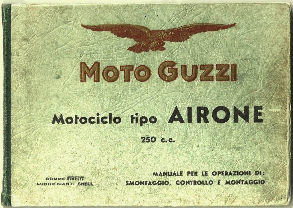 Moto Guzzi Airone Manuale Manual Reparatieboek (7259z), Motoren, Ophalen of Verzenden, Moto Guzzi